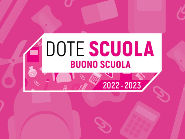 BANDO DOTE SCUOLA – componente Buono scuola a.s. 2022/2023